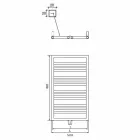 Termoarredo Scaldasalviette Bagno Design Squadrato in Acciaio 412 W - Tower Viadurini