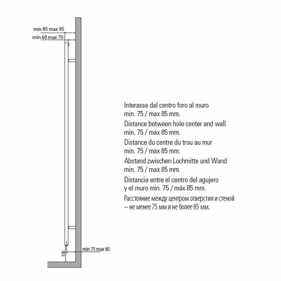 Termoarredo Scaldasalviette Bagno Design Squadrato in Acciaio 412 W - Tower Viadurini