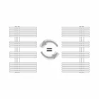 Termoarredo Scaldasalviette Cromato in Acciaio Design Idraulico 483 W - Pavone Viadurini