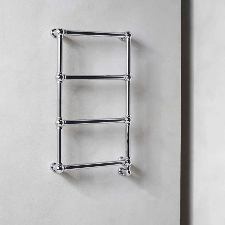 Termoarredo Scaldasalviette Elettrico Cromo in Ottone di Design 200 W - Caesar Viadurini