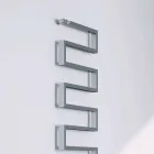 Termoarredo verticale idraulico finitura cromata Snake by Scirocco H Viadurini