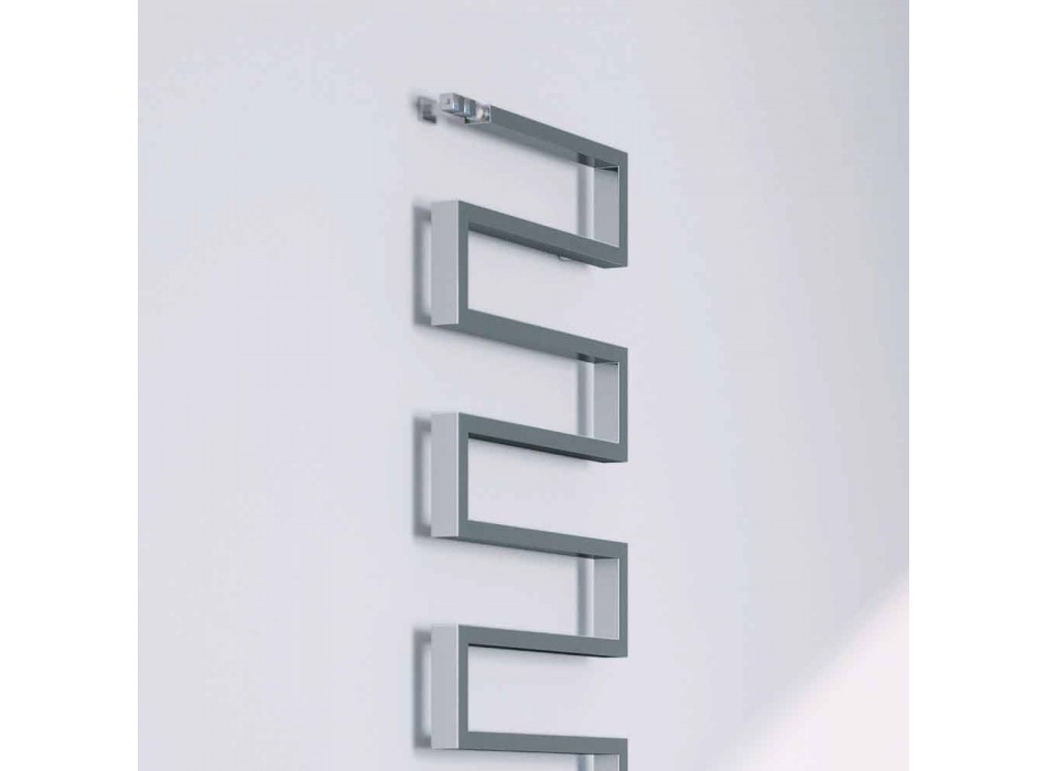 Termoarredo verticale idraulico finitura cromata Snake by Scirocco H Viadurini