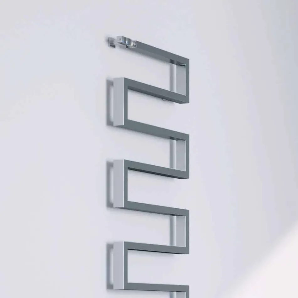 Termoarredo verticale idraulico finitura cromata Snake by Scirocco H Viadurini