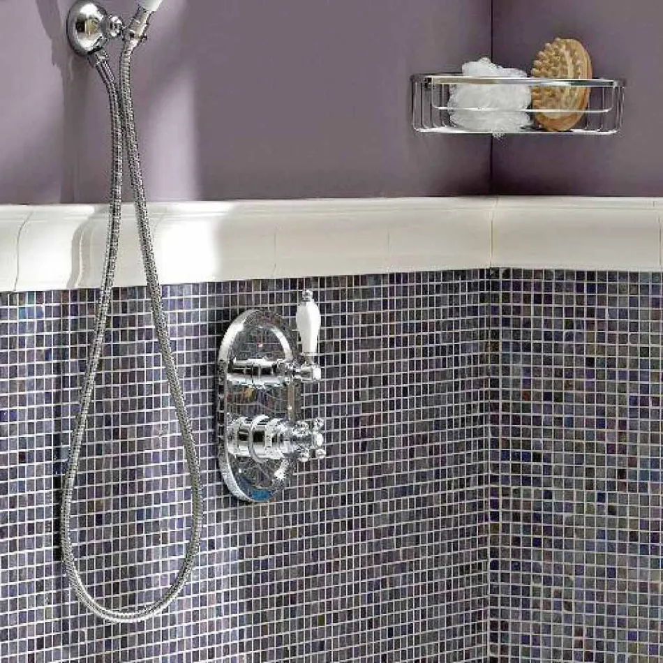 Termostatico Doccia Incasso di Design Vintage in Ottone Made in Italy – Elisea Viadurini