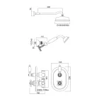 Termostatico Doccia Incasso di Design Vintage in Ottone Made in Italy – Elisea Viadurini