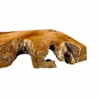 Top Bagno Sospeso in Legno di Teak Massello, Pezzo Unico - Perfetto Viadurini