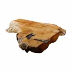 Top Bagno Sospeso in Legno di Teak Massello, Pezzo Unico - Perfetto Viadurini