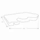 Top Bagno Sospeso in Legno di Teak Massello, Pezzo Unico - Perfetto Viadurini