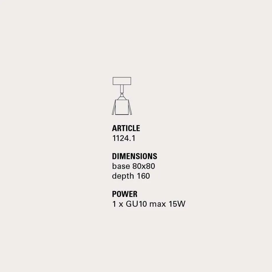 Toscot Apuane faretto con snodo 1 luce direzionabile Viadurini