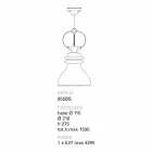 Toscot Battersea lampada a sospensione di design in ceramica Viadurini