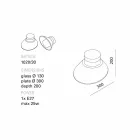 Toscot Chapeau!Lampada a muro/soffitto made in Toscana Viadurini