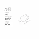 Toscot Chapeau! Lampada a parete/soffitto fatta a mano made in Toscana Viadurini