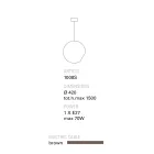 Toscot Newton lampada a sospensione in terracotta stile contemporaneo Viadurini