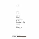 Toscot Newton lampada a sospensione moderna in terracotta fatta a mano Viadurini