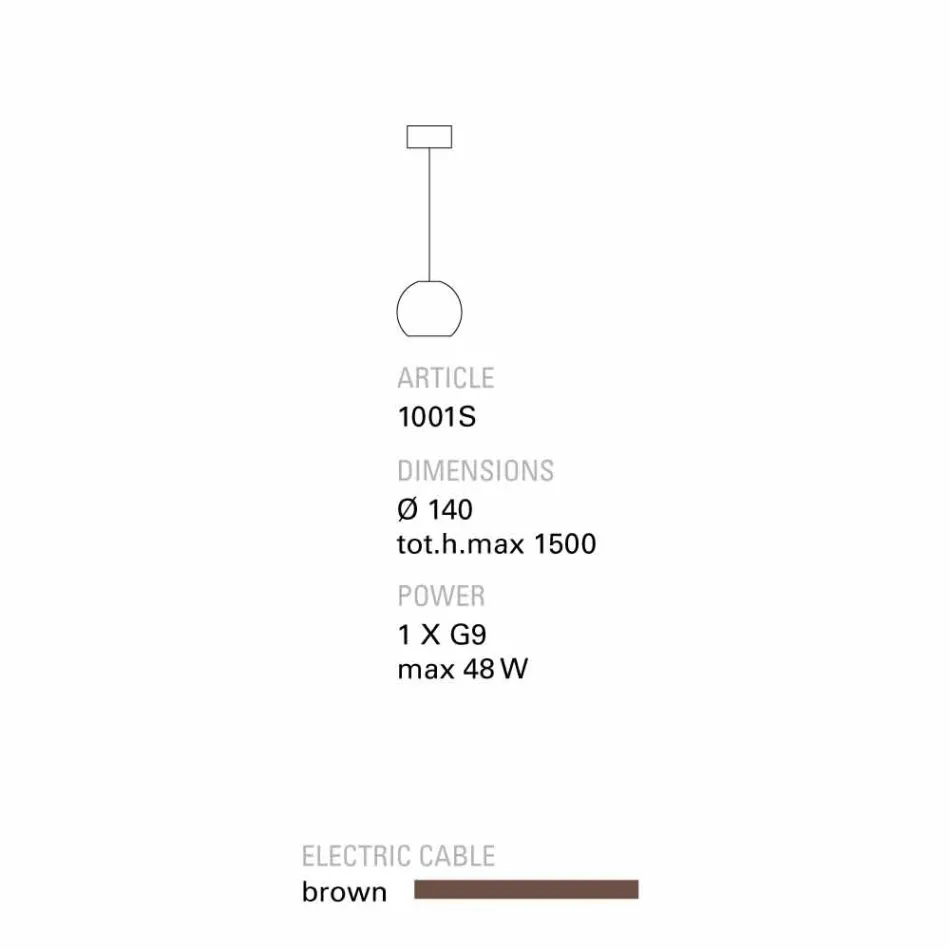Toscot Newton lampada a sospensione moderna in terracotta fatta a mano Viadurini