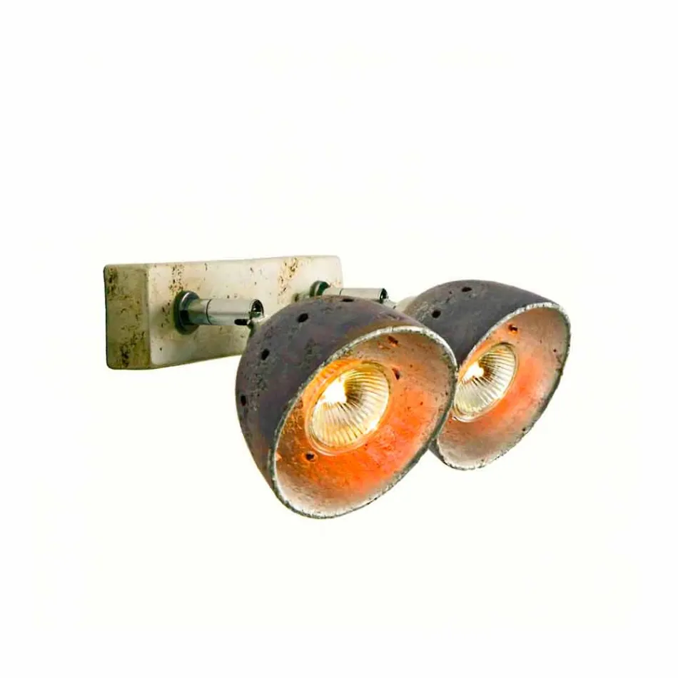 Toscot Noceto reglette 2 luci direzionabili made in Toscana Viadurini