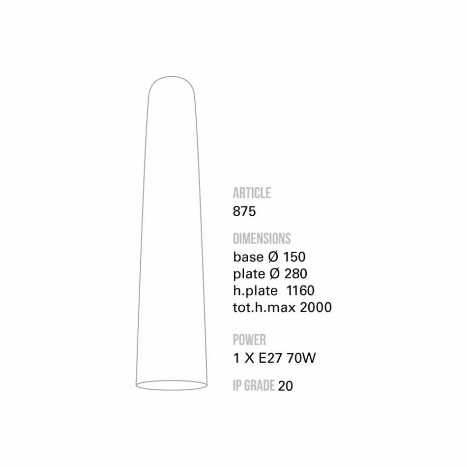 Toscot Notorius lampada a sospensione grande made in Toscana Viadurini