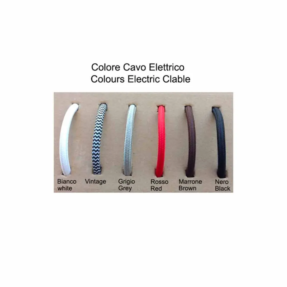 Toscot Novecento applique con vetro Made in Toscana Viadurini