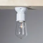 Toscot Novecento plafoniera da soffitto moderna in terracotta e vetro Viadurini