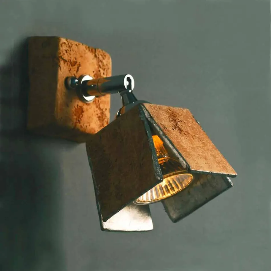 Toscot Piastra faretto con snodo 1 luce direzionabile Viadurini