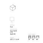 Toscot Smith applique a LED da esterno in terracotta, fatta a mano Viadurini