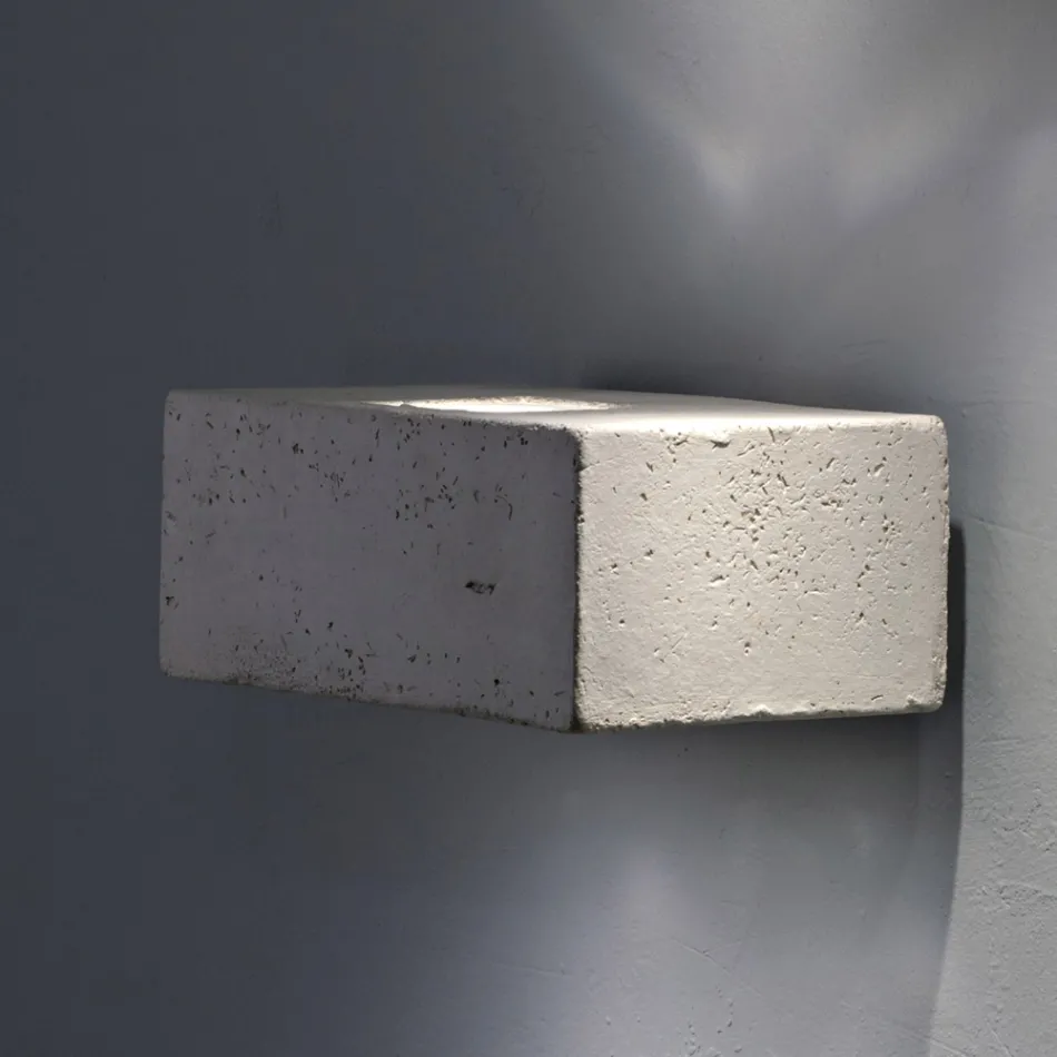 Toscot Smith applique a LED da giardino in terracotta, fatta in Toscana Viadurini