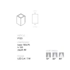 Toscot Smith applique da giardino a LED in terracotta, fatta a mano Viadurini