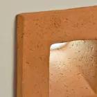 Toscot Square applique a LED quadrata per esterno in terracotta Viadurini