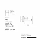 Toscot Swing lampada a soffitto/ parete made in Toscana Viadurini