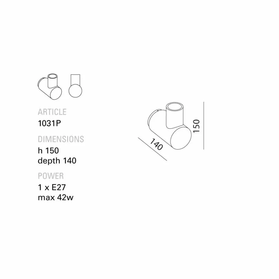 Toscot Traffic lampada a muro in ceramica made in Toscana  Viadurini