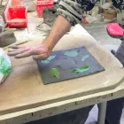 Toscot Vivaldi applique in terracotta fatta a mano in Italia Viadurini