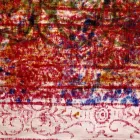 Tovaglia Artigianale in Cotone Stampa Realizzata a Mano Pezzo Unico - Marchi Viadurini