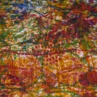 Tovaglia Artigianale in Cotone Stampa Realizzata a Mano Pezzo Unico - Marchi Viadurini