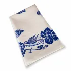 Tovaglia in Lino d’Alto Artigianato con Stampa a Mano d’Arte Italiana - Marchi Viadurini