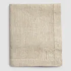 Tovaglia in Lino Rettangolare con Asole e 10 Bottoni, di Lusso - Mediterranea Viadurini