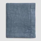 Tovaglia in Lino Rettangolare con Asole e 10 Bottoni, di Lusso - Mediterranea Viadurini