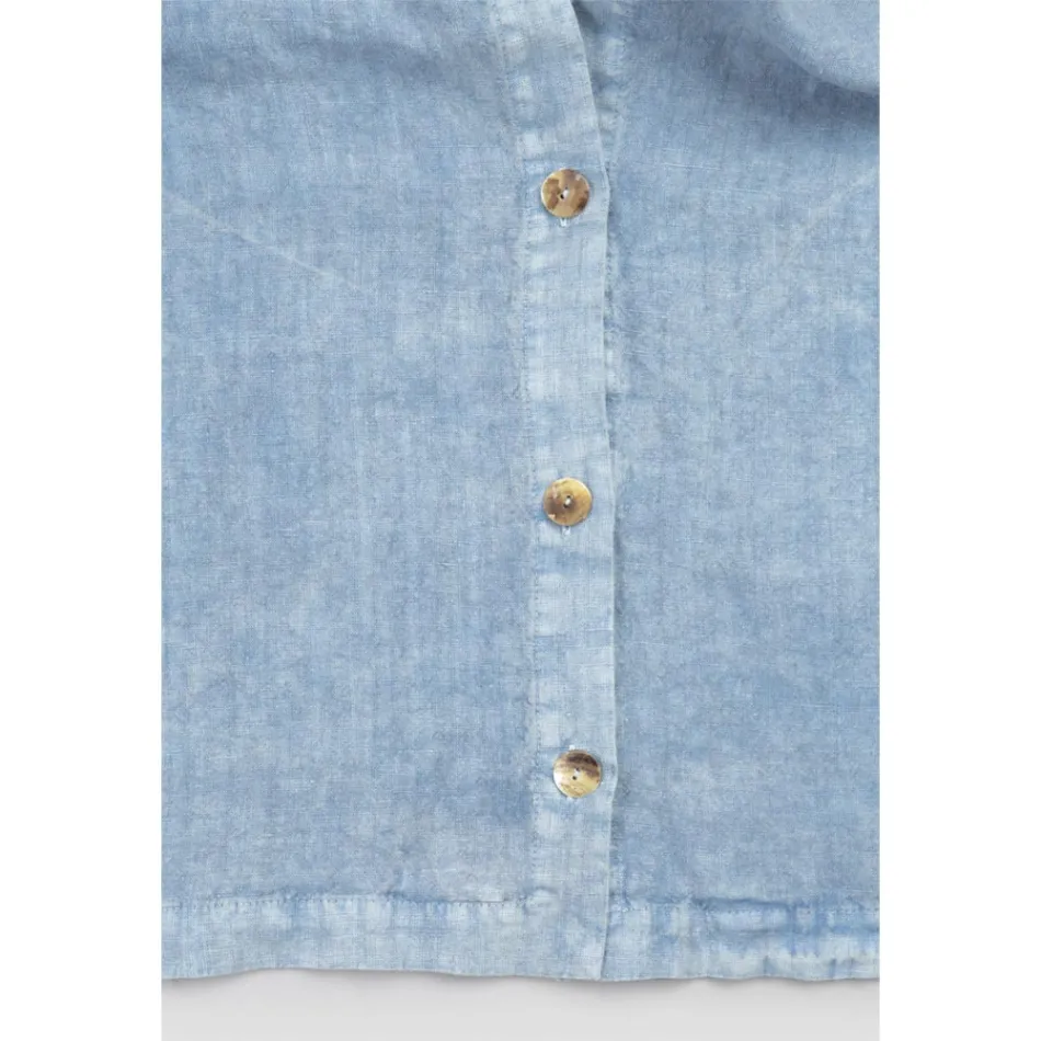 Tovaglia in Lino Rettangolare con Asole e 10 Bottoni, di Lusso - Mediterranea Viadurini