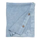 Tovaglia in Lino Rettangolare con Asole e 10 Bottoni, di Lusso - Mediterranea Viadurini