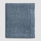 Tovaglia in Lino Rettangolare con Asole e 12 Bottoni di Lusso - Mediterranea Viadurini