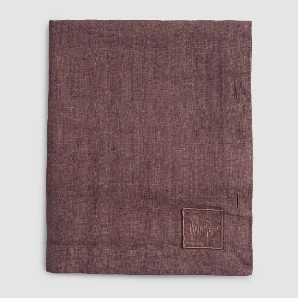 Tovaglia in Lino Rettangolare con Asole e 12 Bottoni di Lusso - Mediterranea Viadurini