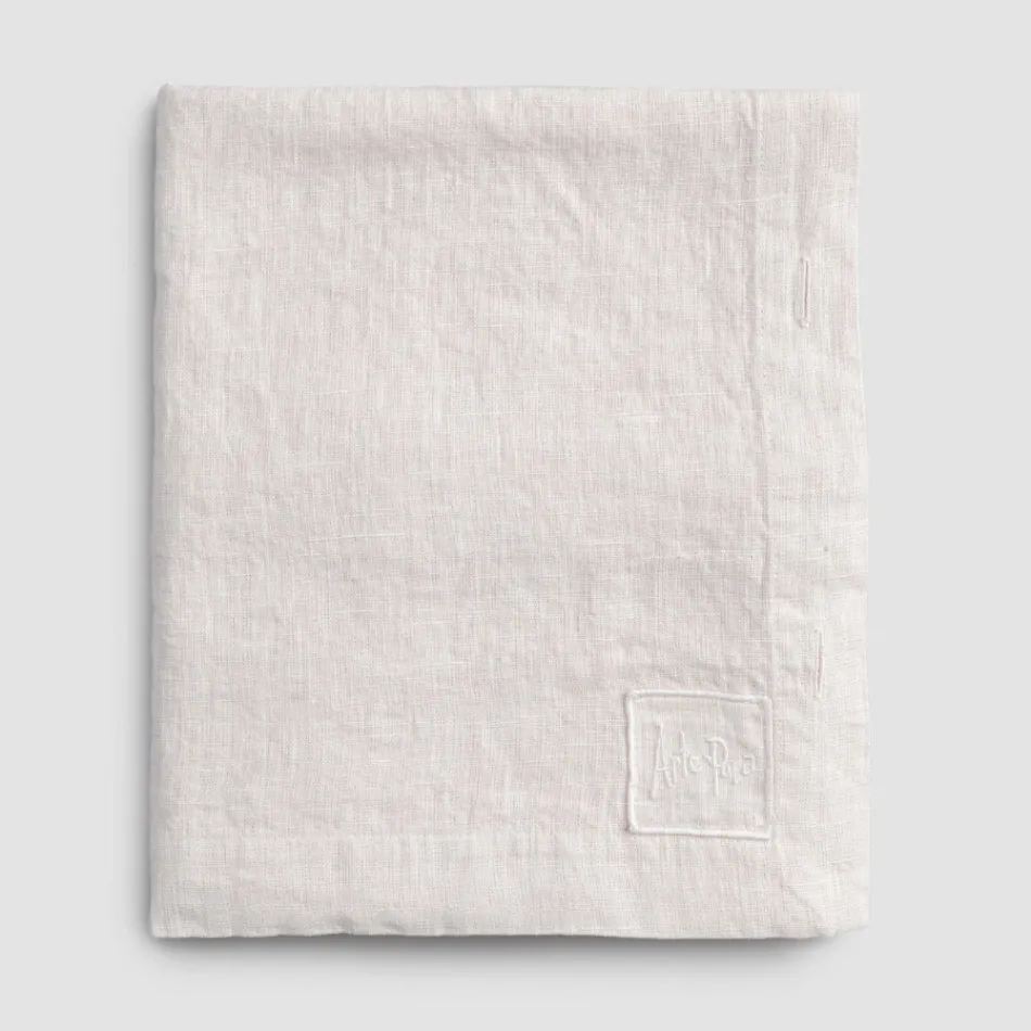 Tovaglia in Lino Rettangolare con Asole e 12 Bottoni di Lusso - Mediterranea Viadurini