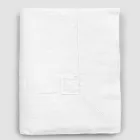 Tovaglia in Lino Rettangolare con Cornice o Pizzo Bianca di Lusso - Davinci Viadurini