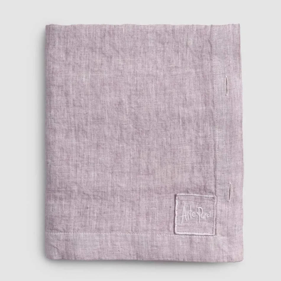 Tovaglia Lino Colorato con Asole e 12 Bottoni Lusso Componibile - Mediterranea Viadurini