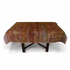 Tovaglia Pregiata d’Alto Artigianato Italiano in Cotone Stampato a Mano - Marchi Viadurini