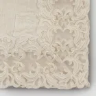 Tovaglia Quadrata in Lino Beige con Pizzo Farnese Lusso Artigianale - Kippel Viadurini