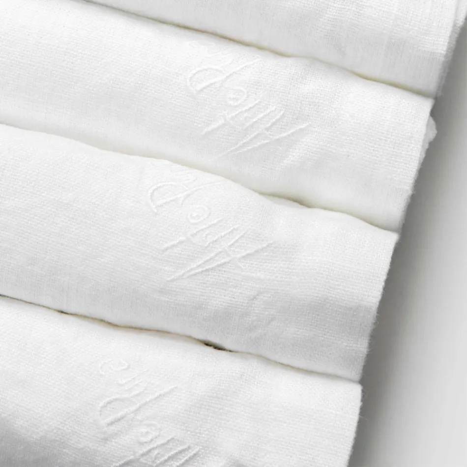 Tovaglioli da Tavola 6 Pezzi di Design Raffinato Realizzati in Italia - Virtu Viadurini