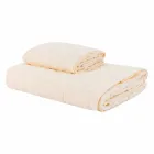 Tris di Asciugamani da Bagno in Spugna di Cotone Telo, Viso e Ospite - Ginestra Viadurini