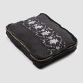 Trousse Grande in Lino e Cotone con Pizzo Farnese e Cerniera, 2 Finiture - Mike