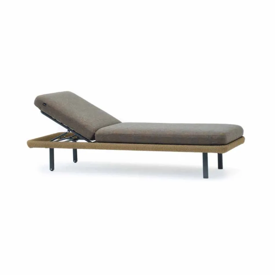 Varaschin Babylon lettino da giardino o da interno, design moderno Viadurini