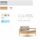 Varaschin Bali poltrona da esterno moderna in tessuto imbottita Viadurini